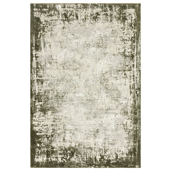 Williston Abrienne Green/Grey Rug Wayfair.co.uk